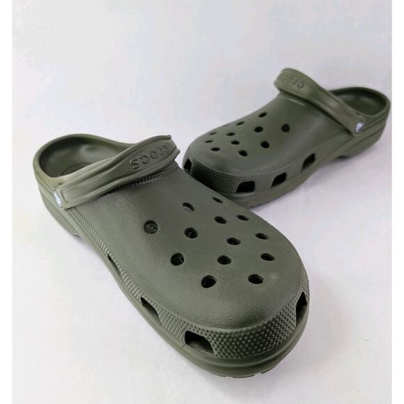 Crocs Men's Classic Clog Army Green Size 15 - Picture 3 of 7